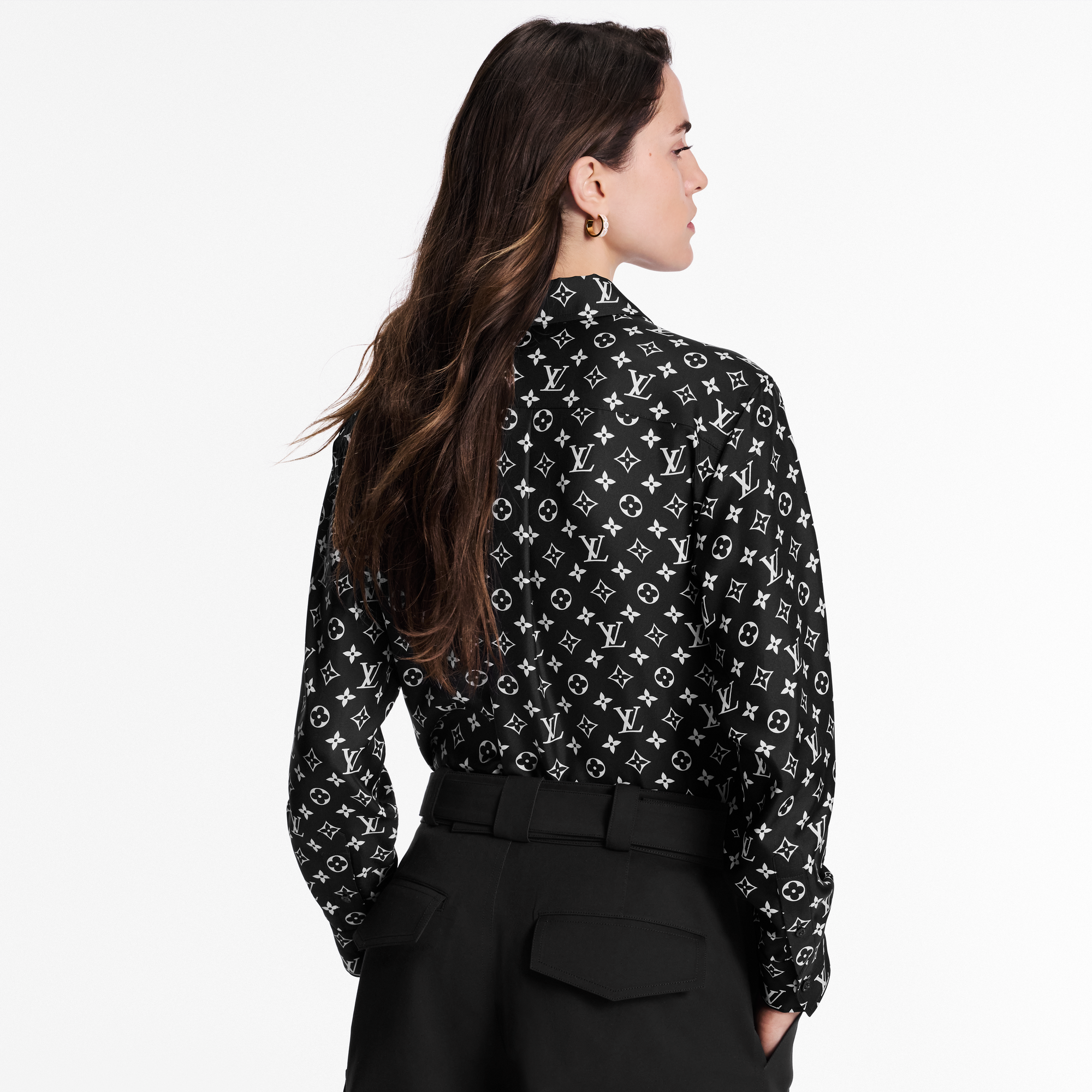 Monogram Silk Shirt  in Women's Ready-to-Wear Tops collections by Louis Vuitton (Product zoom)